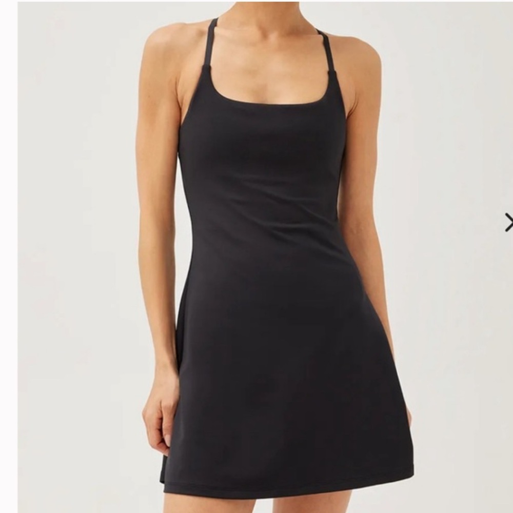 Outdoor Voices TechSwear Move Free Exercise Black Mini Dress
